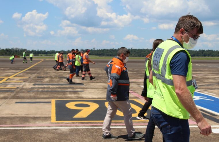 Aeroporto Internacional de Foz do Iguaçu realiza atividade de segurança na pista