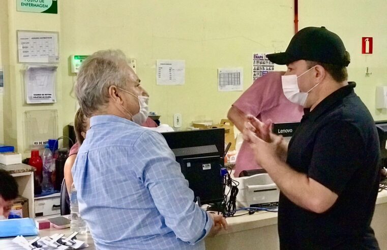 Prefeito em exercício acompanhada ações de combate à dengue no Hospital Municipal e UPAs