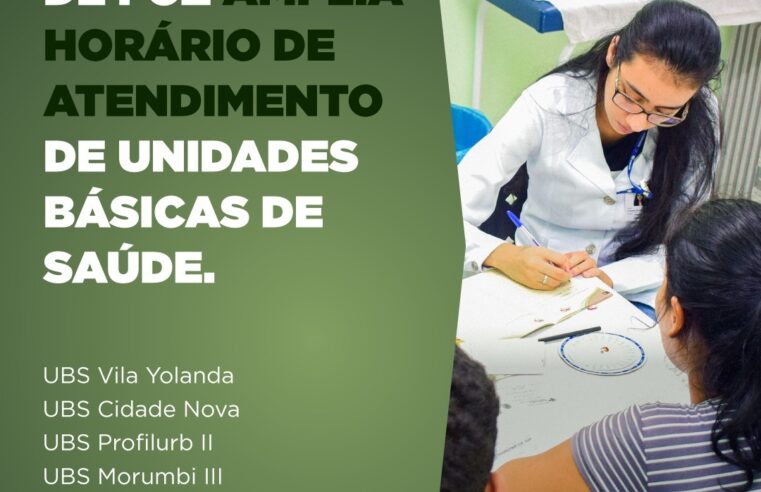 Cinco unidades de Saúde segue  com atendimento até as 22 horas para casos suspeitos de dengue