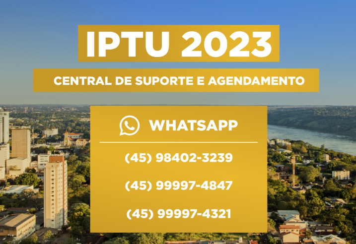 Primeira parcela ou cota única do IPTU 2023 vence dia 30 de março