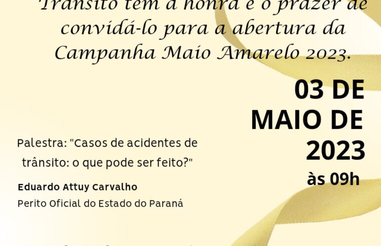 Maio Amarelo terá 45 atividades de conscientização e respeito no trânsito