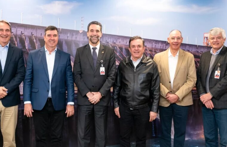 Visita de governador do Mato Grosso do Sul estreita laços do estado com Itaipu