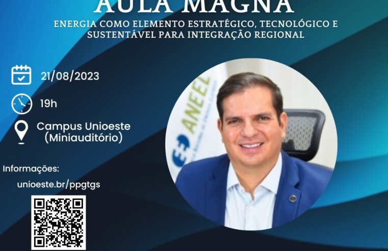 Diretor financeiro executivo da Itaipu fará aula magna na pós-graduação da Unioeste, dia (21)