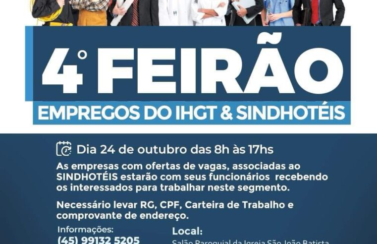 4º Feirão de Empregos IHGT & Sindhotéis