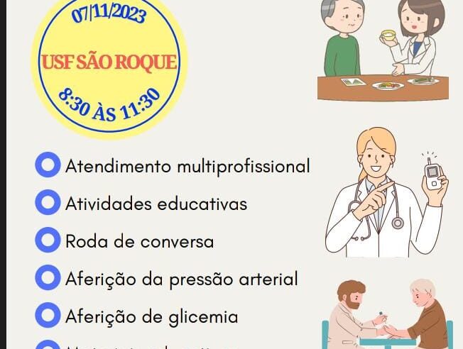 UBS do São Roque e Adifi promovem dia ‘D’ de prevenção ao diabetes nesta terça-feira (07)