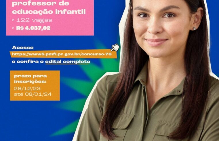 Inscrições para o PSS da educação infantil terminam dia 8 de janeiro