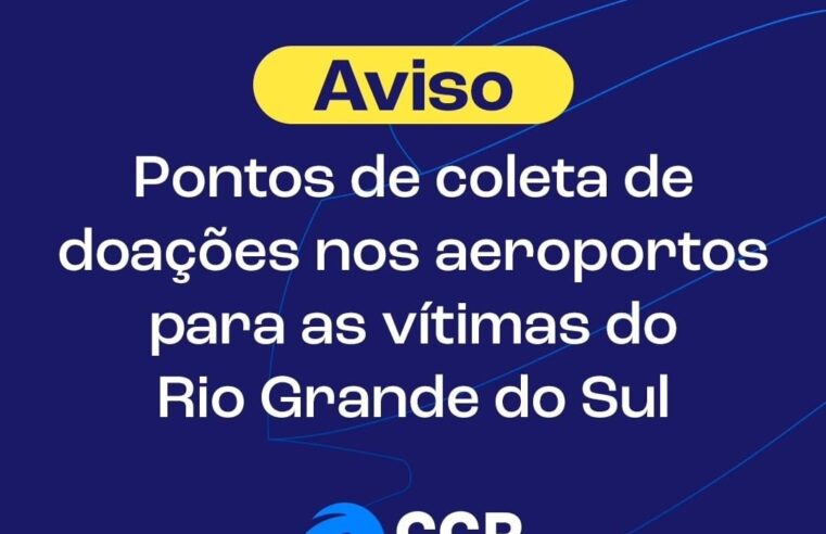 Aeroporto Internacional de Foz do Iguaçu começa a receber doações para vítimas das chuvas no RS