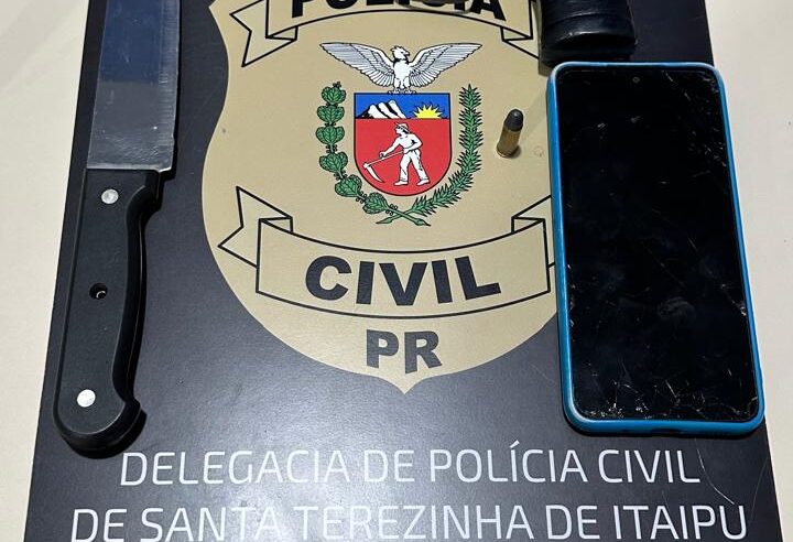 PCPR APREENDE ARMA USADA EM TENTATIVA DE HOMICÍDIO NA POSSE DE ADOLESCENTE EM SANTA TEREZINHA DE ITAIPU