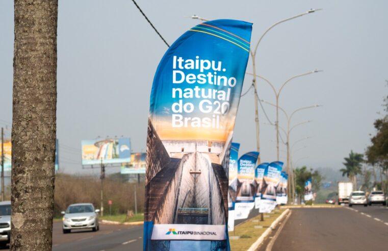 Foz do Iguaçu entra no clima do G20, trazido pela Itaipu Binacional