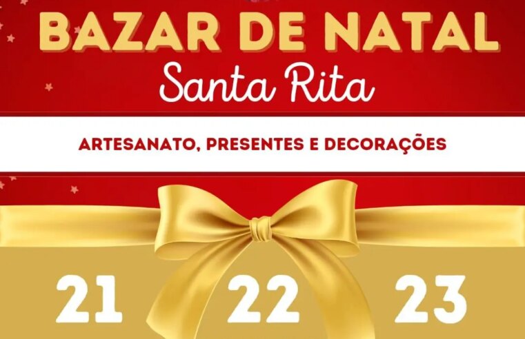 Vem aí o bazar de Natal da Associação Santa Rita de Cássia, de Foz do Iguaçu