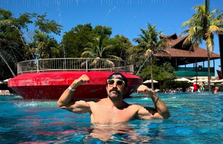 Ex-BBB Kaysar Dadour retorna a Foz do Iguaçu pela segunda vez com sua família