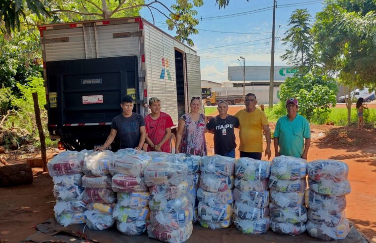 Itaipu apoia distribuição de alimentos para comunidades indígenas da região Oeste