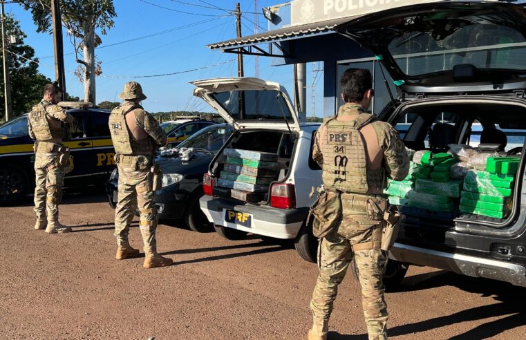 Em três ocorrências praticamente simultâneas, PRF apreende maconha e Haxixe “Ice” em Lindoeste