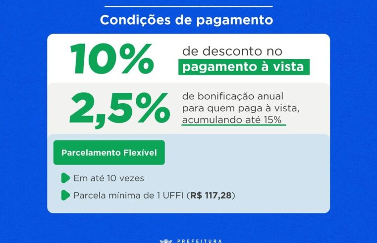 IPTU 2025: boletos estarão disponíveis para impressão a partir desta sexta-feira (14)