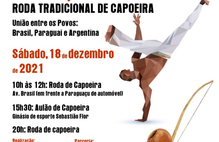 Avenida Brasil recebe grande roda tradicional de capoeira neste sábado (18)