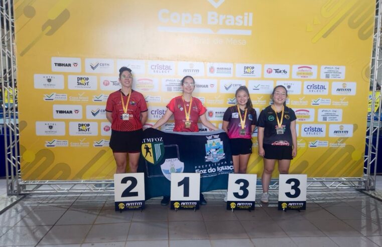 Atleta iguaçuense conquista o 1º lugar na categoria adulta e se mantém número 1 do ranking nacional de Tênis de Mesa