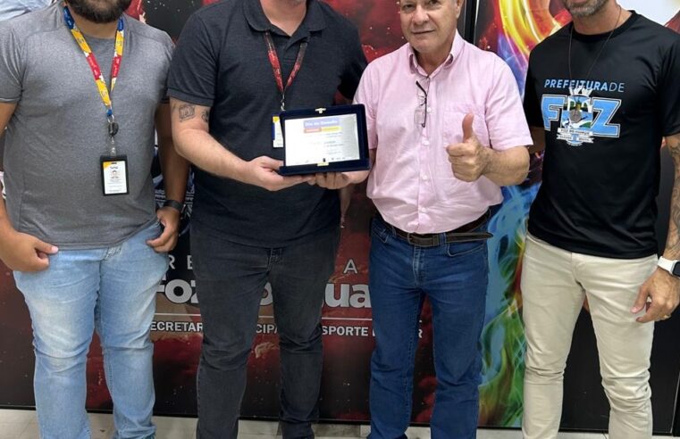 Secretário de Esporte de Foz do Iguaçu recebe menção honrosa do Sesc pelo Dia do Desafio