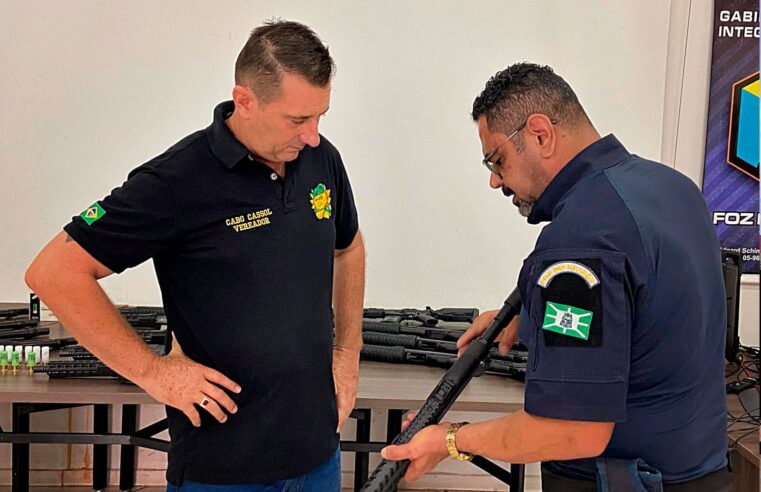 Guarda Municipal recebe equipamentos por meio de recursos de emendas impositivas da Câmara