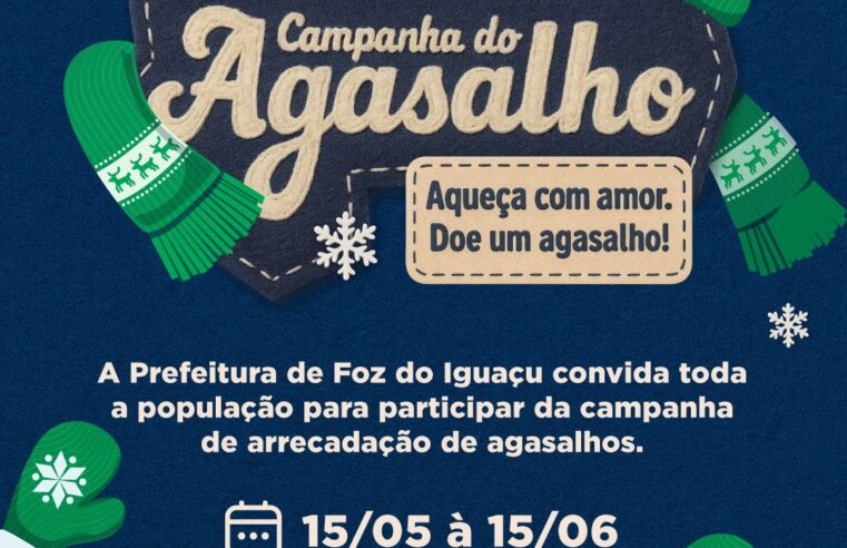 Aqueça Foz: Prefeitura lança Campanha do Agasalho nesta quinta-feira (15)