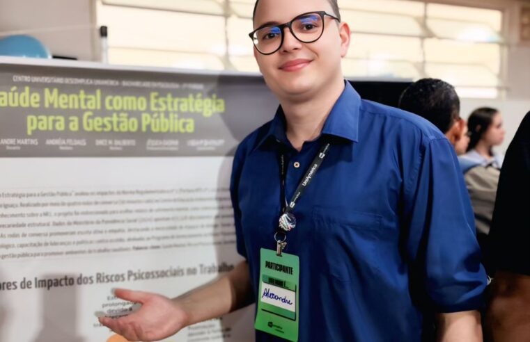 Estudante é premiado pelo 3º ano por valorizar profissionais da saúde