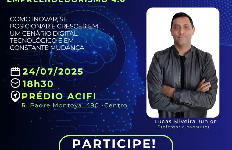 Prefeitura de Foz promove palestra sobre empreendedorismo digital com foco em inovação e posicionamento