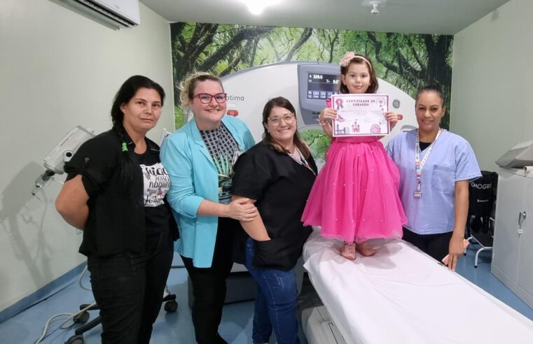 Certificado de Coragem: crianças recebem incentivo para fazer exames no Hospital Municipal