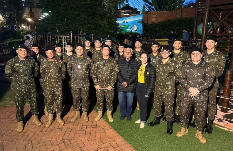 Na celebração de 122 anos do Marco das Três Fronteiras, a apresentação da Banda do 34º Batalhão de Infantaria Mecanizada encanta mais de 3,2 mil visitantes