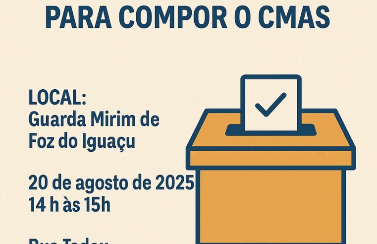 Eleições para representantes da sociedade civil do Conselho Municipal de Assistência Social serão dia 20 de agosto