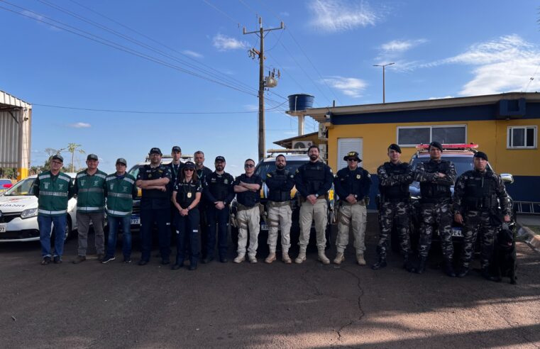 PRF realiza operação para fiscalizar veículos de transporte de passageiros em Santa Terezinha de Itaipu