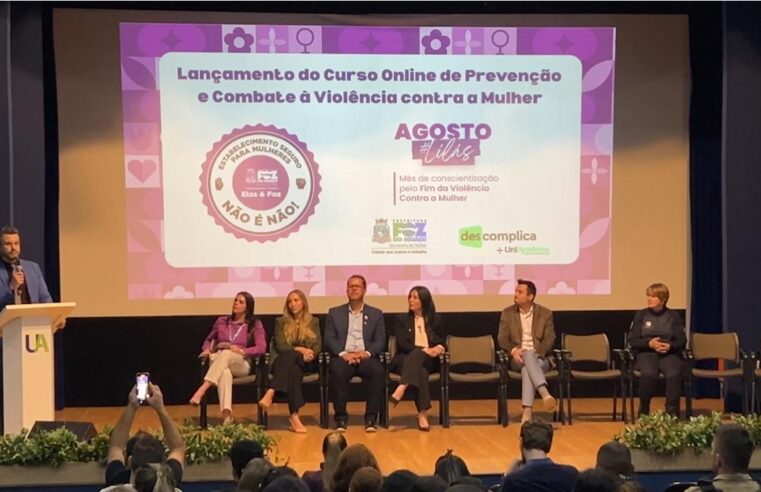 Foz do Iguaçu lança curso online de Prevenção e Combate à Violência contra a Mulher e Selo Estabelecimento Seguro para Mulheres
