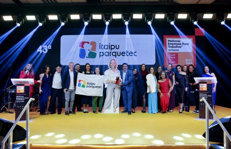 Itaipu Parquetec sobe posições e está entre as melhores empresas para trabalhar no Paraná