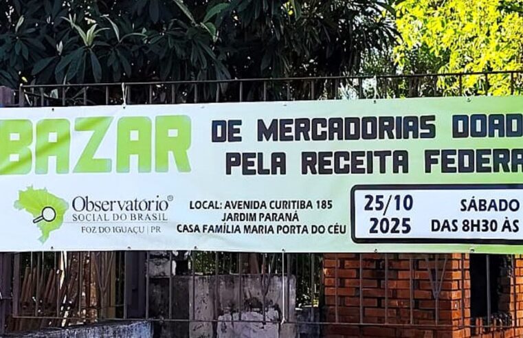 Bazar de mercadorias doadas pela Receita oferece de celulares a eletrônicos e brinquedos
