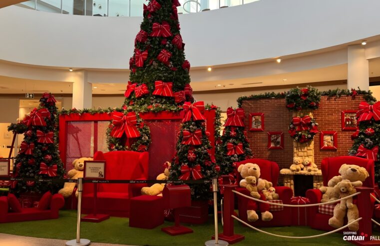 Catuaí Palladium dá início à magia do Natal com decoração encantadora e chegada do Papai Noel