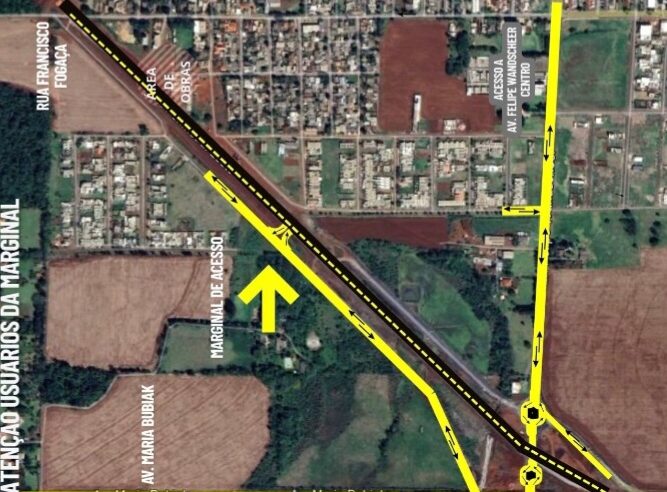 Marginal de Acesso entre a Avenida Bubiak e o Bairro Floratta é Liberada para Trânsito