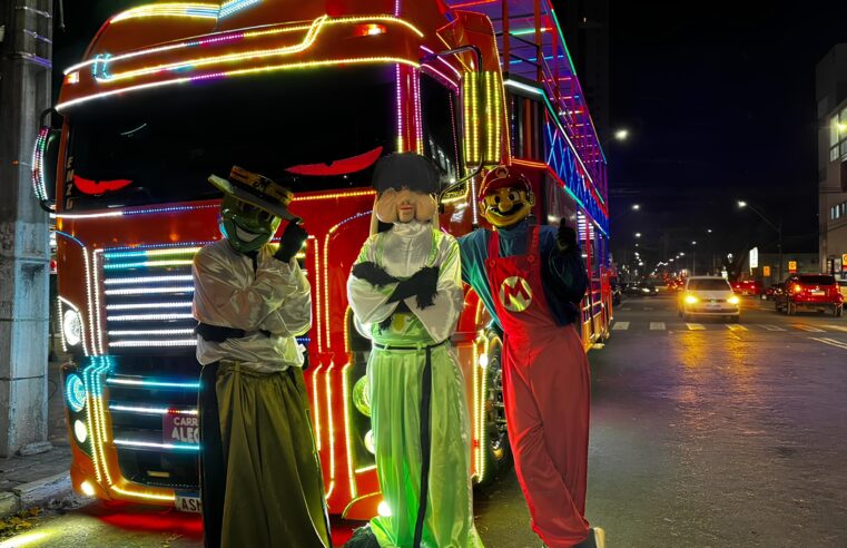 Carreta da Alegria chega à Foz do Iguaçu para temporada especial de Natal