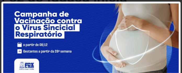 Foz do Iguaçu inicia vacinação contra o Vírus Sincicial Respiratório na próxima semana