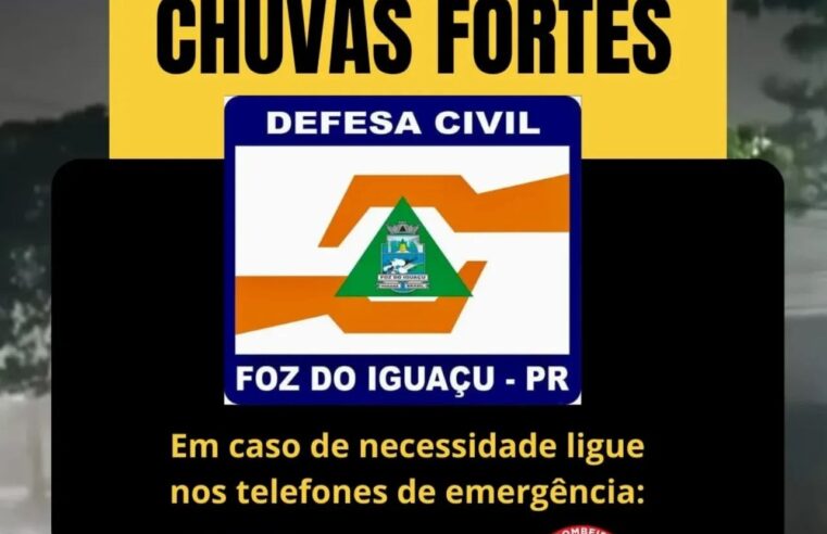 Alerta de tempestade, previsão de chuvas intensas e possibilidade de ventos fortes nas próximas horas