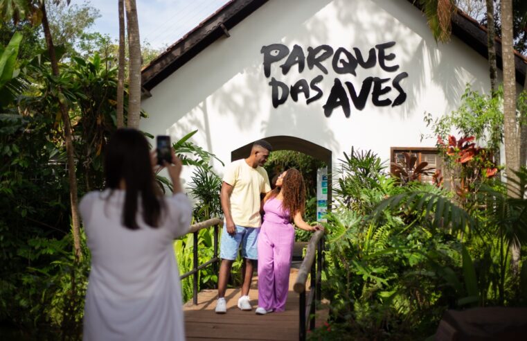 Fim de ano com natureza: Parque das Aves abre todos os dias, inclusive no Natal e Ano-Novo