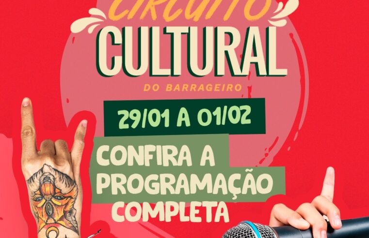 Programação Mercado Público Barrageiro de 29 de janeiro a 1ª fevereiro