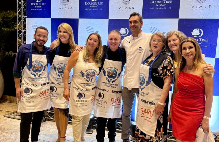 Uma Noite de Ouro: Giba Serve Emoção, Gastronomia e Propósito no DoubleTree by Hilton Foz