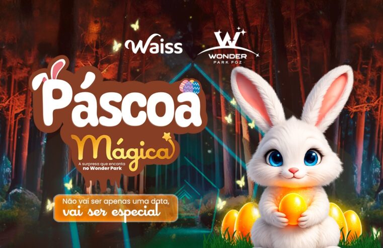 Wonder Park Foz prepara “Páscoa Mágica” com entrega surpresa de ovos pelo coelhinho dentro das atrações