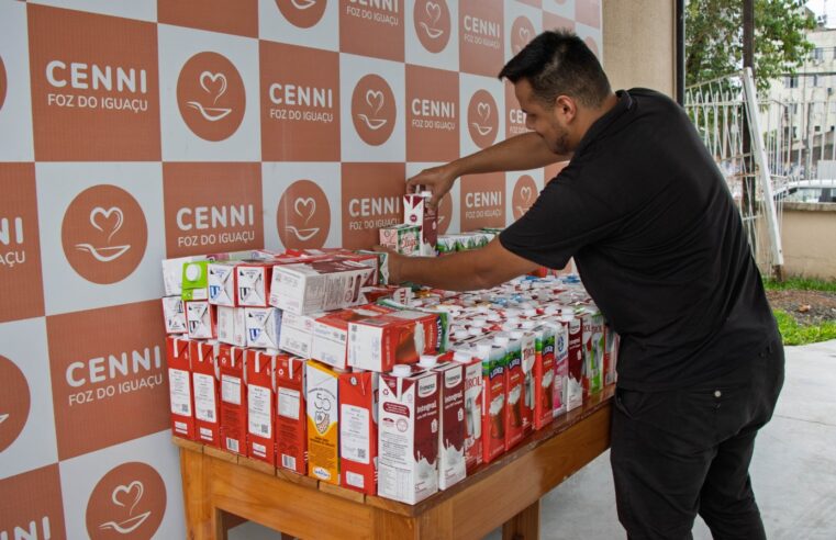 União: Dreams e Eco Park entregam 1,5 tonelada de leite ao Centro de Nutrição Infan