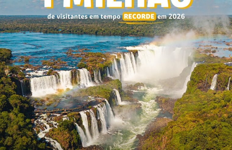 Parque Nacional do Iguaçu atinge a marca de 1 milhão de visitantes em tempo recorde