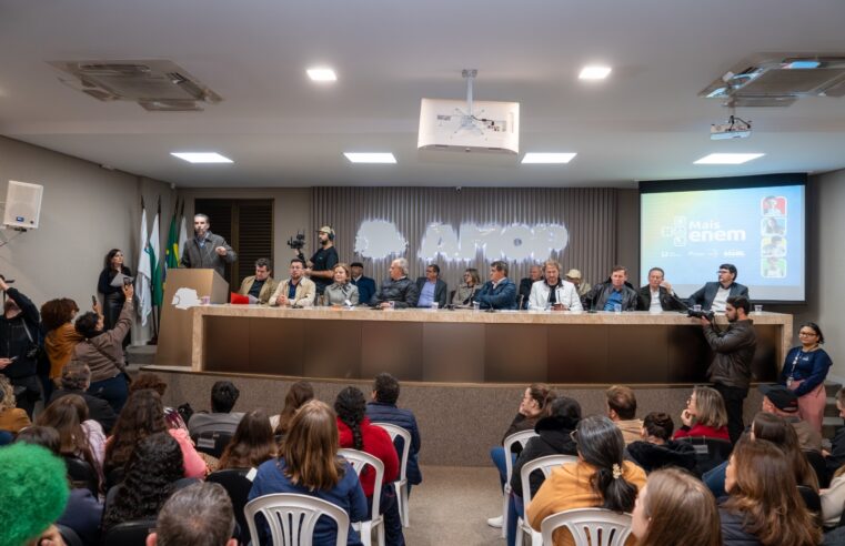 Projeto +ENEM é apresentado no Oeste do Paraná para ampliar acesso de estudantes da rede pública ao ensino superior