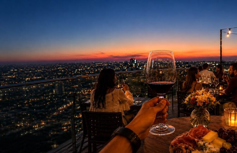 Uma experiência para os sentidos: Sky Bar Rooftop promove Noite de Queijos, Vinhos e Chocolates