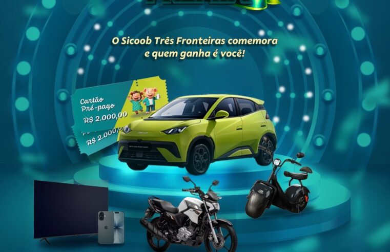Sicoob Três Fronteiras realiza sorteio da promoção “25 que Premia” nesta segund