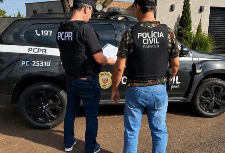 Polícia Civil de Santa Terezinha de Itaipu cumpre mandado de busca e apreensão no município