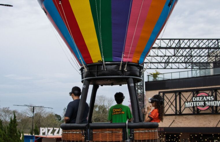 Passeio virtual de balão é a nova atração do Dreams Park Show