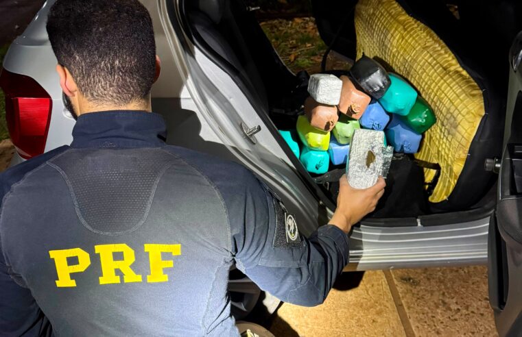 PRF apreende 15 quilos de haxixe escondidos no tanque de combustível de veículo na BR-277, em Santa Terezinha de Itaipu (PR)