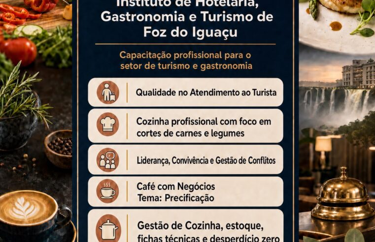 IHGT anuncia programação de cursos e capacitações para profissionais de hotelaria, gastronomia e turismo